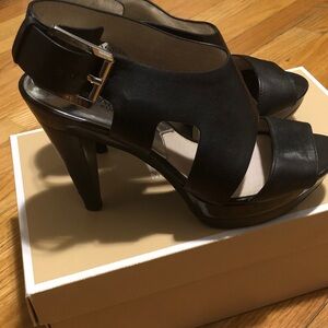 Michael Kors Black Heeled Sandals